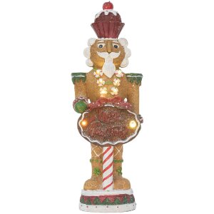 Clayre & Eef Dekorační louskáček s LED 12x10x35 cm