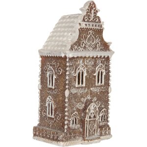 Clayre & Eef Dekorační domeček s LED 12x11x25 cm