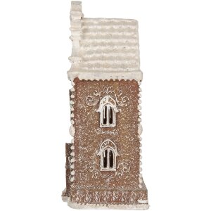 Clayre & Eef Dekorační domeček s LED 12x11x25 cm