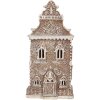 Clayre & Eef Dekorační domeček s LED 12x11x25 cm