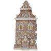 Clayre & Eef Dekorační domeček s LED 12x11x25 cm
