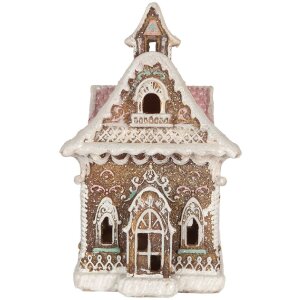 Clayre & Eef Dekorace Dům s LED 16x15x25 cm