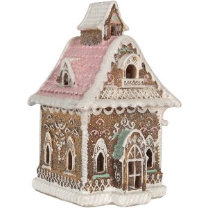 Clayre & Eef Dekorace Dům s LED 16x15x25 cm
