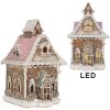 Clayre & Eef Dekorace Dům s LED 16x15x25 cm