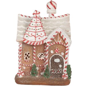 Clayre & Eef 6PR5834 Dekorativní domeček s LED 16x12x23 cm