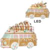 Clayre & Eef Dekorační autobus s LED 31x12x23 cm