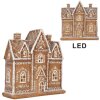 Clayre & Eef Dekorativní domeček s LED 21x8x20 cm
