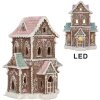 Clayre & Eef Dekorativní domeček s LED 15x12x20 cm