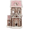 Clayre & Eef Dekorativní domeček s LED 15x12x20 cm