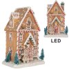 Clayre & Eef Dekorativní domeček s LED 17x12x25 cm