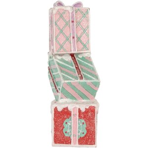 Clayre & Eef Dekorace stohovaných dárků 14x16x36 cm