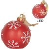 Clayre & Eef 6PR5858 Vánoční závěs s LED koule 12x14 cm
