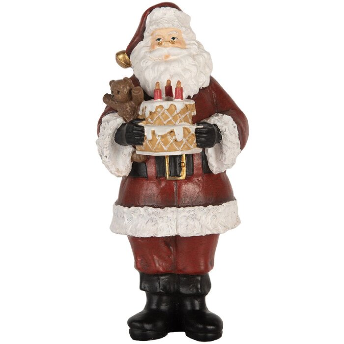 Clayre & Eef Santa Claus s dortem 10x10x21 cm