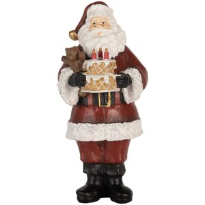 Clayre & Eef Santa Claus s dortem 10x10x21 cm