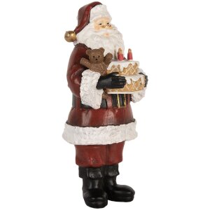Clayre & Eef Santa Claus s dortem 10x10x21 cm