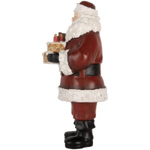 Clayre & Eef Santa Claus s dortem 10x10x21 cm