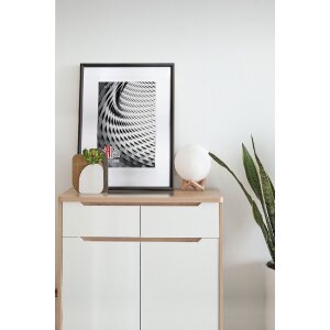 FramesFactory Dřevěný rám Finger 30x40 cm černý s akrylovým sklem