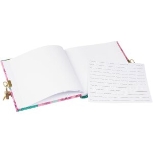 Goldbuch Denník Tropické listy růžový 16x16 cm