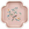 Clayre & Eef Dekorativní podnosy (sada 2) béžovo-růžové 30x30/24x24 cm