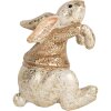 Clayre & Eef 6PR5485 Dekorativní králík 6x5x7 cm béžovo-hnědý