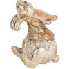 Clayre & Eef 6PR5485 Dekorativní králík 6x5x7 cm béžovo-hnědý