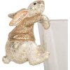Clayre & Eef 6PR5485 Dekorativní králík 6x5x7 cm béžovo-hnědý