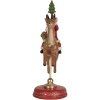 Clayre & Eef 6PR5763 Vánoční dekorace Santa na sobu 16x11x30 cm