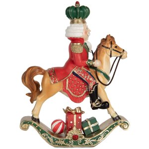 Clayre & Eef Louskáček na houpacím koni 24x8x31 cm