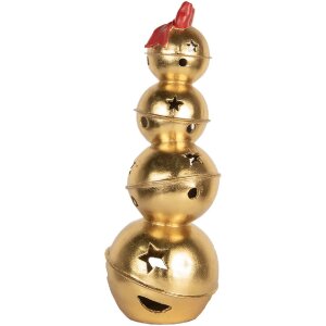 Clayre & Eef 6PR5771 Stohované zvonky 20x20x54 cm zlatá/červená