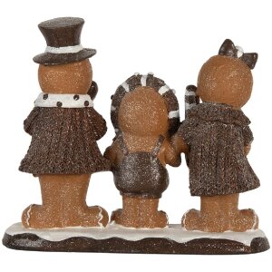 Clayre & Eef Vánoční dekorace Perníček 20x7x17 cm