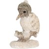 Clayre & Eef Dekorační ptáček 7x6x8 cm