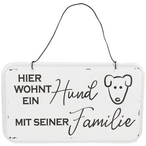 Clayre & Eef Nástěnná tabulka 20x1x12...