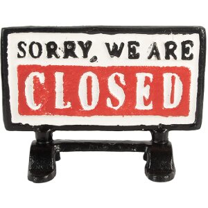 Clayre & Eef 6Y5749 Tabulka otevřeno/zavřeno 16x7x12...