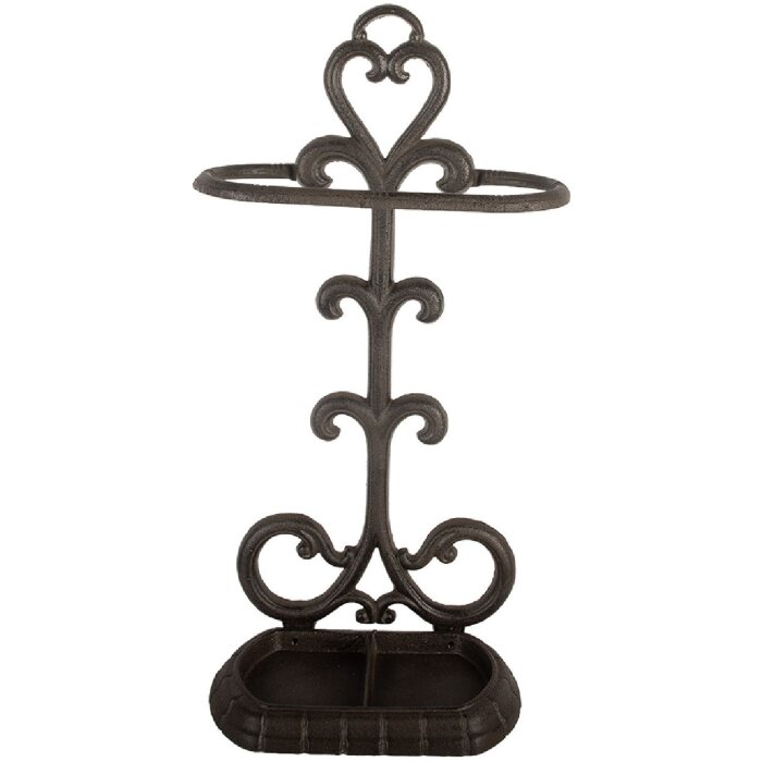 Clayre & Eef Stojan na deštníky 29x15x56 cm hnědý