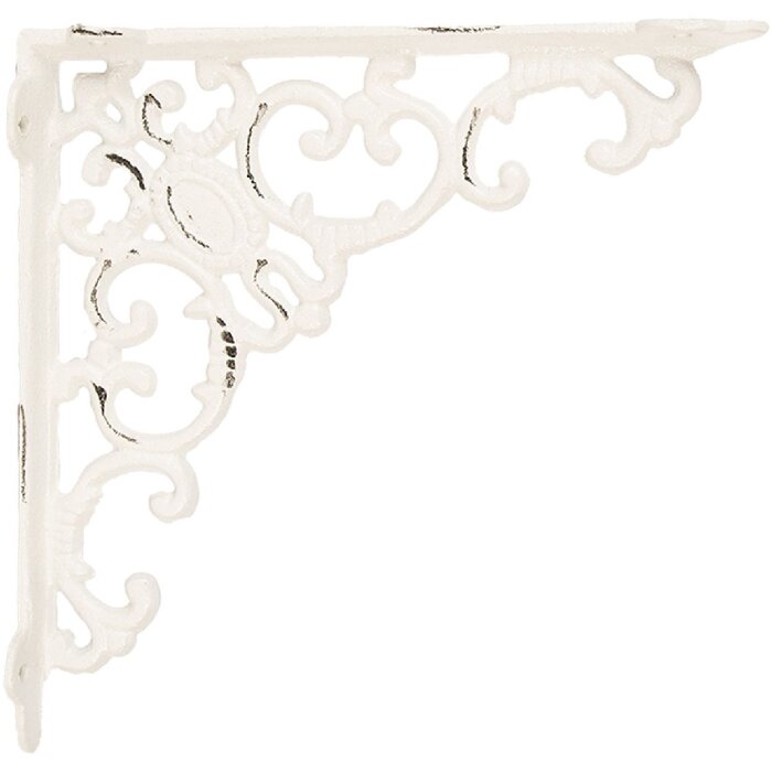 Clayre & Eef 6Y5759 Dekorativní mřížka 21x21 cm bílá