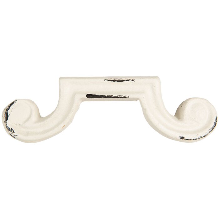 Clayre & Eef 6Y5766 Klika 12x4x3 cm bílá