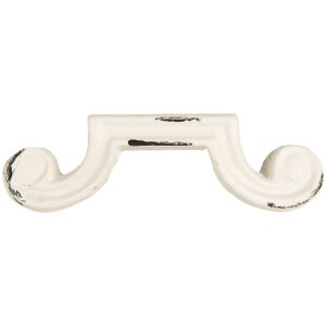 Clayre & Eef 6Y5766 Klika 12x4x3 cm bílá