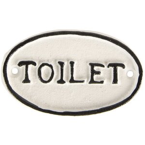 Clayre & Eef Nápis na toaletu 10x1x6 cm...