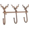 Clayre & Eef 6Y5948 Nástěnný věšák 27x5x15 cm hnědý