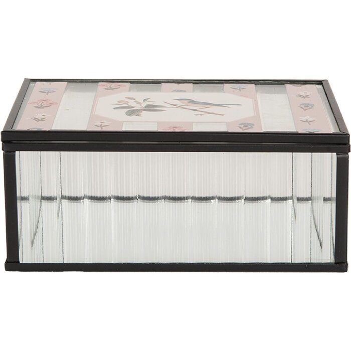 Clayre & Eef 6Y5950 Kovová krabička 15x10x6 cm