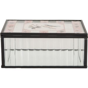 Clayre & Eef 6Y5950 Kovová krabička 15x10x6 cm