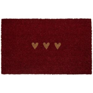 Clayre & Eef Rohožka 75x45x1 cm červeno-hnědá