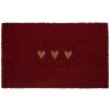 Clayre & Eef Rohožka 75x45x1 cm červeno-hnědá