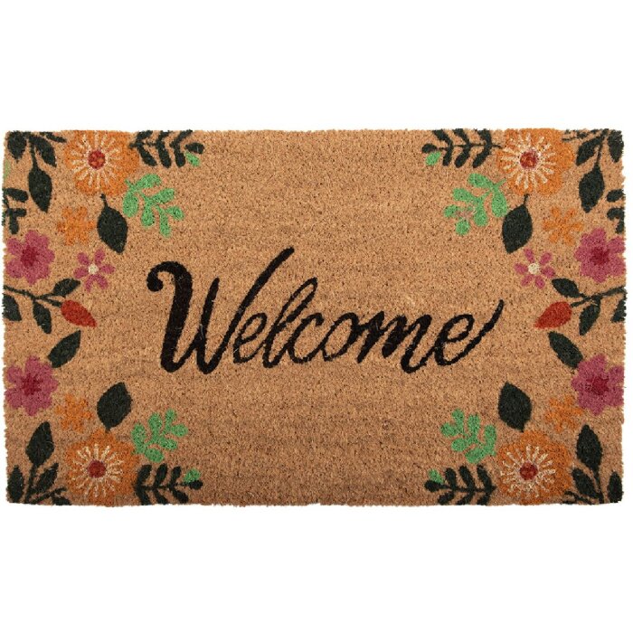 Clayre & Eef Rohožka 75x45x1 cm hnědo-černá