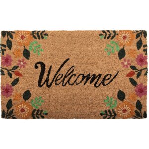 Clayre & Eef Rohožka 75x45x1 cm hnědo-černá