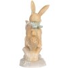 Clayre & Eef Dekorativní Králík 16x6x11 cm Hnědý & Bílý