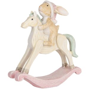 Clayre & Eef Dekorační zajíc 13x4x14 cm
