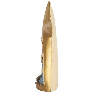 Clayre & Eef Vánoční skupina 14x6x21 cm zlatá/hnědá