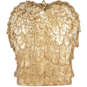 Clayre & Eef Vánoční skupinka 12x6x13 cm zlatá/bílá