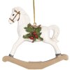 Clayre & Eef 6PR5903 Závěsná dekorace Houpací kůň 12x4x11 cm